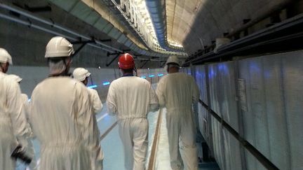 Dans les galeries de la centrale de Chooz. (ANNE-LAURE BARRAL / RADIO FRANCE)