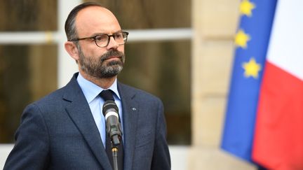 Edouard Philippe à l'hôtel Matignon, le 29 avril 2019 à Paris. (CHRISTOPHE ARCHAMBAULT / AFP)