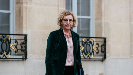 La ministre du Travail, Muriel Pénicaud, au palais de l'Elysée à Paris, le 4 mars 2020. (KARINE PIERRE / HANS LUCAS / AFP)