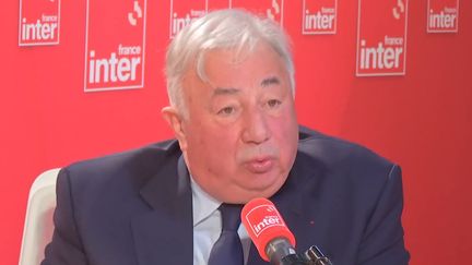 Gérard Larcher, président du Sénat, sénateur LR des Yvelines, le 15 novembre 2023. (FRANCE INTER / RADIO FRANCE)