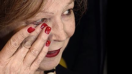 Lydie Salvayre émue à l'annonce du Goncourt pour "Pas pleurer" (Seuil)
 (ERIC FEFERBERG / AFP)