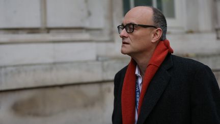 Le conseiller du Premier ministre Boris Johnson, Dominic Cummings, arrive à Downing Street, à Londres, le 13 novembre 2020. (Tayfun Salci / ANADOLU AGENCY / Anadolu Agency via AFP)