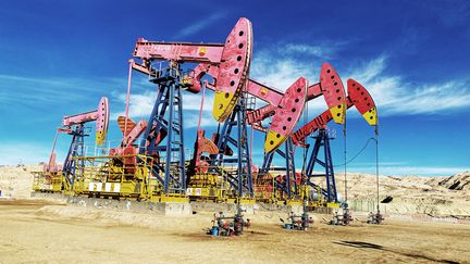 Un site d'extraction de pétrole, en 2020, en Chine. (TPG IMAGES / MAXPPP)