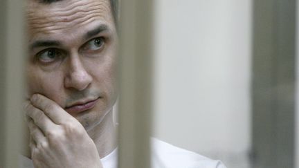 Le réalisateur ukrainien Oleg Sentsov lors d'une audition en Russie, en juillet 2015.
 (Sergei Venyavsky / AFP)