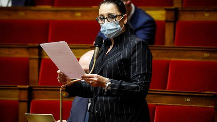 Fadila Khattabi,&nbsp;députée Renaissance de Côte-d’Or,&nbsp;le 2 février 2021. (THOMAS PADILLA / MAXPPP)