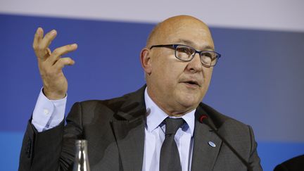 Le ministre des Finances, Michel Sapin, le 29 octobre 2014 &agrave; Berlin (Allemagne). (REYNALDO PAGANELLI / NURPHOTO / AFP)