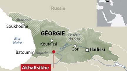 &nbsp; (Les deux Françaises étaient retenues à Akhaltsikhe en Géorgie © Ide)