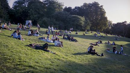 Le parc des Buttes-Chaumont, à Paris. (REMI DECOSTER / HANS LUCAS / AFP)