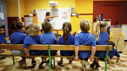 L'uniforme a l'école est déjà en vigueur dans certaines classes élémentaires et maternelles en France, comme ici à Nice. (Illustration) (DYLAN MEIFFRET / MAXPPP)