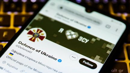 Compte Twitter du ministère de la Défense de l'Ukraine, le 15 février 2022. (BEATA ZAWRZEL / NURPHOTO)