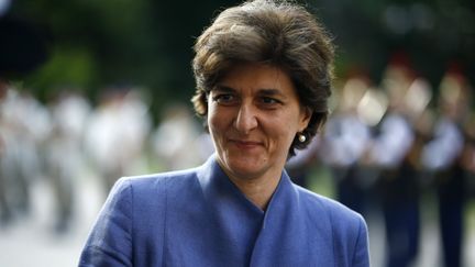 Sylvie Goulard, alors qu'elle était ministre des Armées, à Paris, le 21 juin 2017. (BENJAMIN CREMEL / AFP)