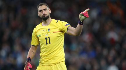 Gianluigi Donnarumma lors de la demi-finale entre l'Italie et l'Espagne, le 6 juillet à Londres (CARL RECINE / AFP)