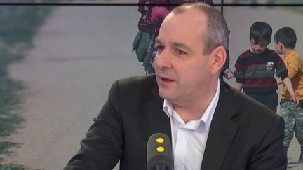 Laurent Berger, secrétaire général à la CFDT, était l'invité du "8h30 franceinfo" le mercredi 11 mars. (RADIO FRANCE / FRANCEINFO)