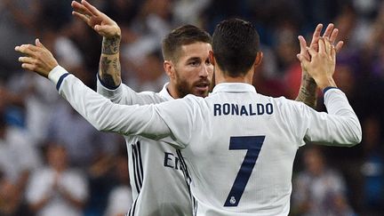 Sergio Ramos et Cristiano Ronaldo (GERARD JULIEN / AFP)