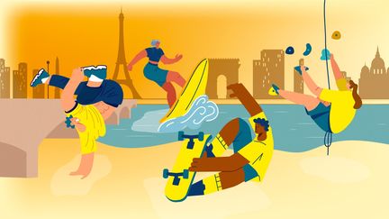 Le surf, l'escalade, le breaking et le skateboard seront au programme des Jeux olympiques 2024. (Franceinfo: sport / Anaïs Fouet)