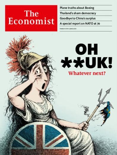 La une de l'édition du 16 mars 2019 de "The Economist". (THE ECONOMIST)