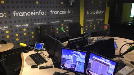 A franceinfo radio studio (THOMAS PONTILLON / FRANCE INFO)