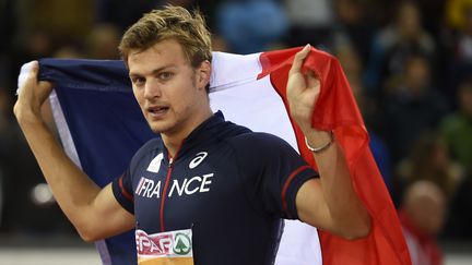 Le Fran&ccedil;ais Christophe Lemaitre aux championnats d'Europe d'athl&eacute;tisme, &agrave; Zurich (Suisse), le 13 ao&ucirc;t 2014. (FABRICE COFFRINI / AFP)