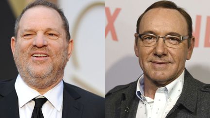 A gauche, Harvey Weinstein - A droite Kevin Spacey
 (A gauche Robyn Beck / AFP - A droite Jordan Strauss / AP / SIPA)