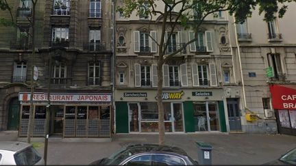 L'explosion a eu lieu au&nbsp;33, route de la Reine,&nbsp;à Boulogne-Billancourt (Hauts-de-Seine), le 20 janvier 2017.&nbsp; (GOOGLE STREET VIEW / FRANCEINFO)