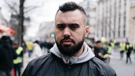 Le "gilet jaune" Eric Drouet, le 4 janvier 2020 à Paris. (BENOIT DURAND / HANS LUCAS / AFP)