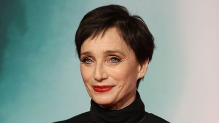 L'actrice Kristin Scott Thomas en mars 2018, lors de la première de "Tomb Raider".
 (James Shaw / NurPhoto / AFP)