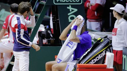 Arnaud Clément devrait se passer de Jo-Wilfried Tsonga ce dimanche (STEPHANE ALLAMAN / ST?PHANE ALLAMAN)