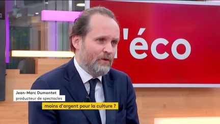 Invité de Jean-Paul Chapel dans ":l'éco", Jean-Marc Dumontet, producteur de spectacles et de théâtre est revenu sur les mesures d'Emmanuel Macron et sur l'économie de l'humour.