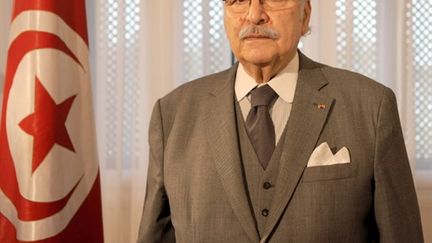 Le président tunisien par intérim Foued Mebazaa, le 31 janvier à Tunis. (AFP)