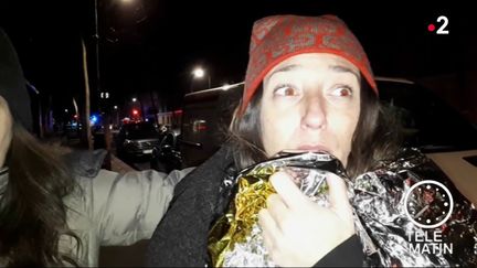 Claire, habitante de l'immeuble incendié le 5 février 2019, à Paris. (FRANCE 2)