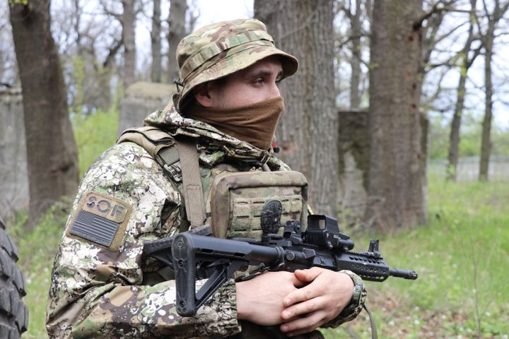 Sergey, Ukrainian soldier of the Spartan unit, in April 2023 (OPERATIONAL AND TERRITORIAL UNIT EASTERN / NATIONAL GUARD OF UKRAINE)