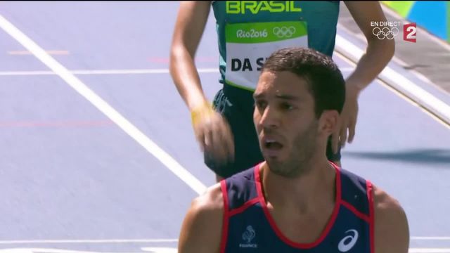 VIDEO. JO 2016/athlétisme : Mahiedine Mekhissi termine au pied du podium du 3 000 m steeple