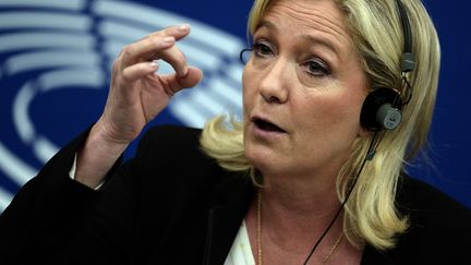 Marine Le Pen au Parlement europ&eacute;en, le 10 juin 2015. (FREDERICK FLORIN / AFP)