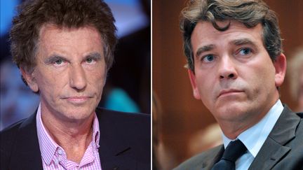 Jack Lang et Arnaud Montebourg. (JOHANNA LEGUERRE / BERTRAND LANGLOIS / AFP)