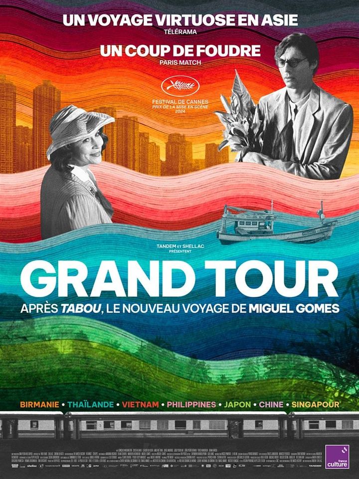 L'affiche de "Grand tour" de Miguel Gomes (2024). (TANDEM / SHELLAC)