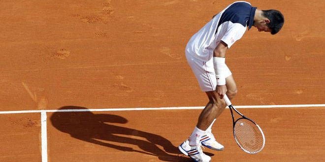 Novak Djokovic en souffrance à Monte-Carlo