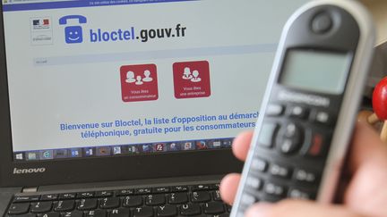 Illustration de Bloctel, le service d'opposition au démarchage téléphonique. (JEAN-FRANÇOIS FREY / MAXPPP)