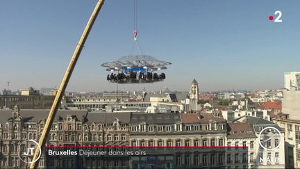 Un repas dans les airs à Bruxelles (FRANCE 2)