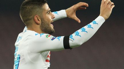 Lorenzo Insigne, buteur napolitain contre l'Inter (CARLO HERMANN / AFP)