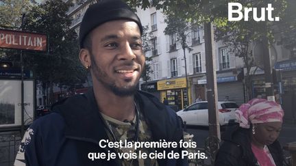 VIDEO. Ibrahim, arrivé à Paris en 2017, raconte son premier jour en France&nbsp; (BRUT)