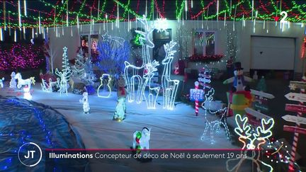 Noël : dans la Somme, un jeune de 19 ans à la déco illuminée