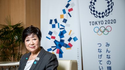 Yuriko Koike, gouverneur de Tokyo,&nbsp;le 12 juin&nbsp;2020, à Tokyo. (PHILIP FONG / AFP)