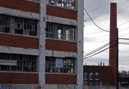 L'ancienne usine GM-Packard de Warren, le 13 janvier 2017. (MARIE-ADELAIDE SCIGACZ / FRANCEINFO)