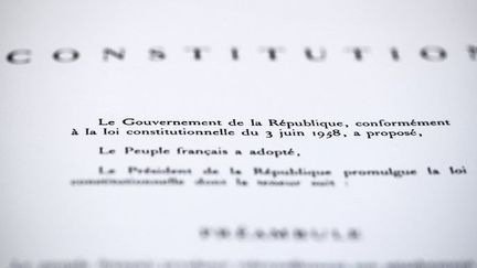 Constitution de 1958 (JOEL SAGET / AFP)