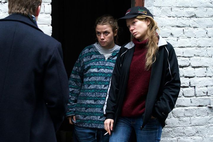 Les actrices françaises Sara Forestier et Léa Seydoux dans Roubaix, une lumière d'Arnaud Despléchin. (Shanna Besson / Wild Bunch Distribution)