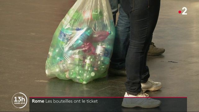 Rome un ticket de m tro contre des bouteilles en plastique