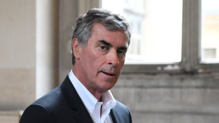 Jérôme Cahuzac, lors de son procès en appel, le 15 mai 2018, à Paris.&nbsp; (ERIC FEFERBERG / AFP)