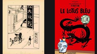 Tintin Adjuge Plus De 3 Millions D Euros Un Dessin Pour La Couverture Du Lotus Bleu Bat Un Record Pour La Bande Dessinee