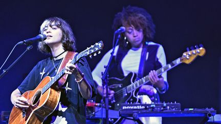 La chanteuse Pomme aux Nuits de Fourvière le 27 juillet 2021 (STEPHANE GUIOCHON / MAXPPP)