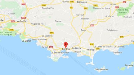 Les cambriolages ont débuté en novembre dernier sur l'Ouest-Var, puis c'est la ville de Toulon qui a été touchée.&nbsp; (GOOGLE MAPS / FRANCETV INFO)